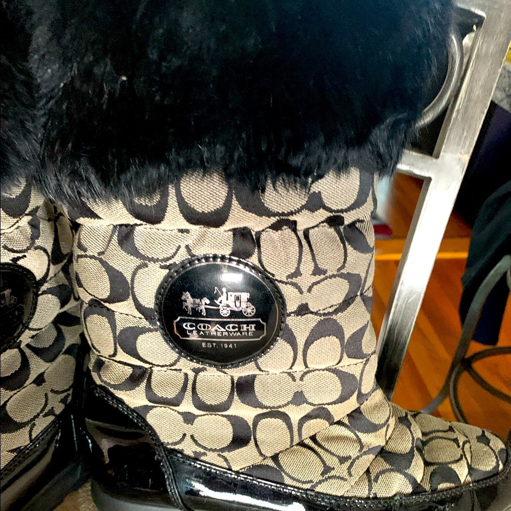Coach snow boots women’s size 9.5.